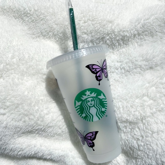 Customizable Butterfly Starbucks Cold Cup - Picture 8 of 16